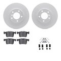 Dynamic Friction Co 4512-31219, Geospec Rotors with 5000 Advanced Brake Pads includes Hardware, Silver 4512-31219